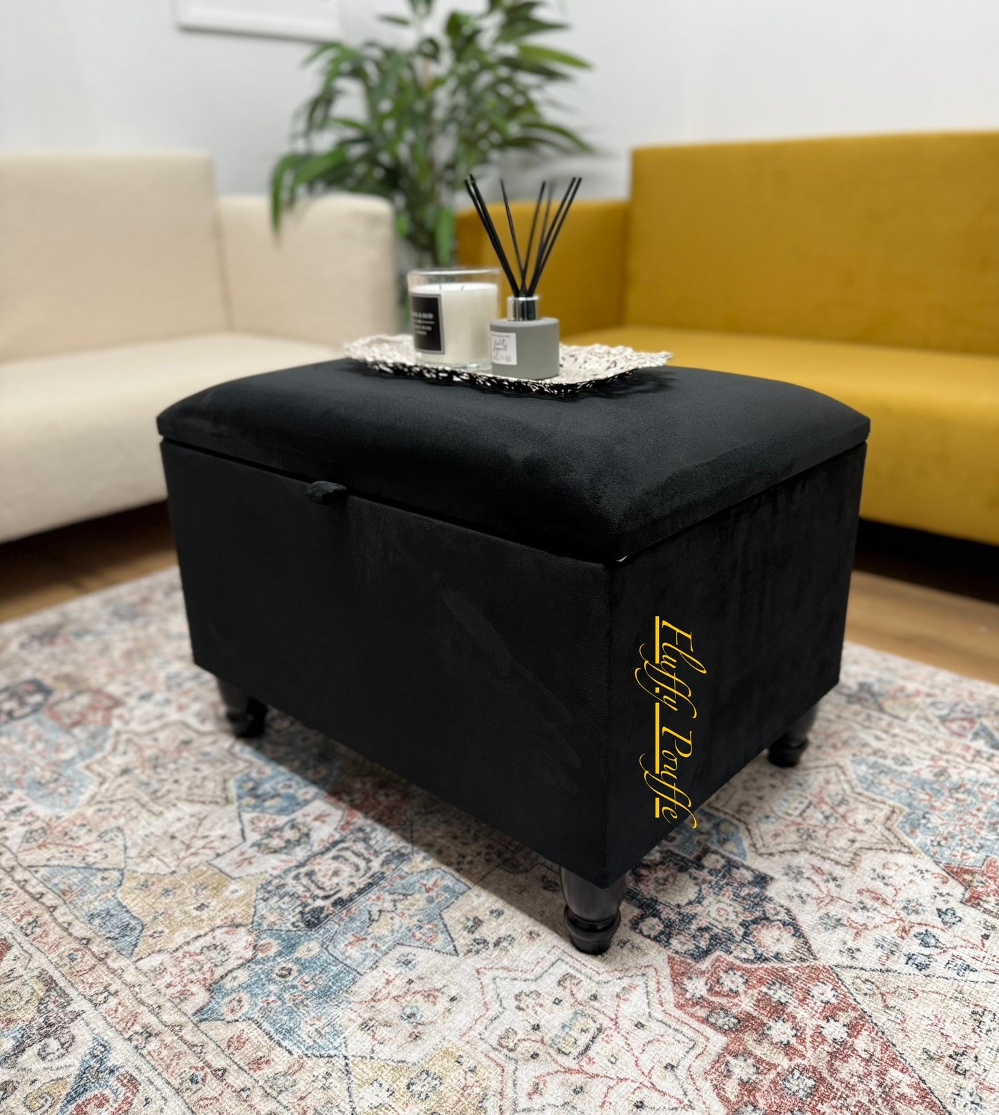 Vivien Deep Storage Ottoman
