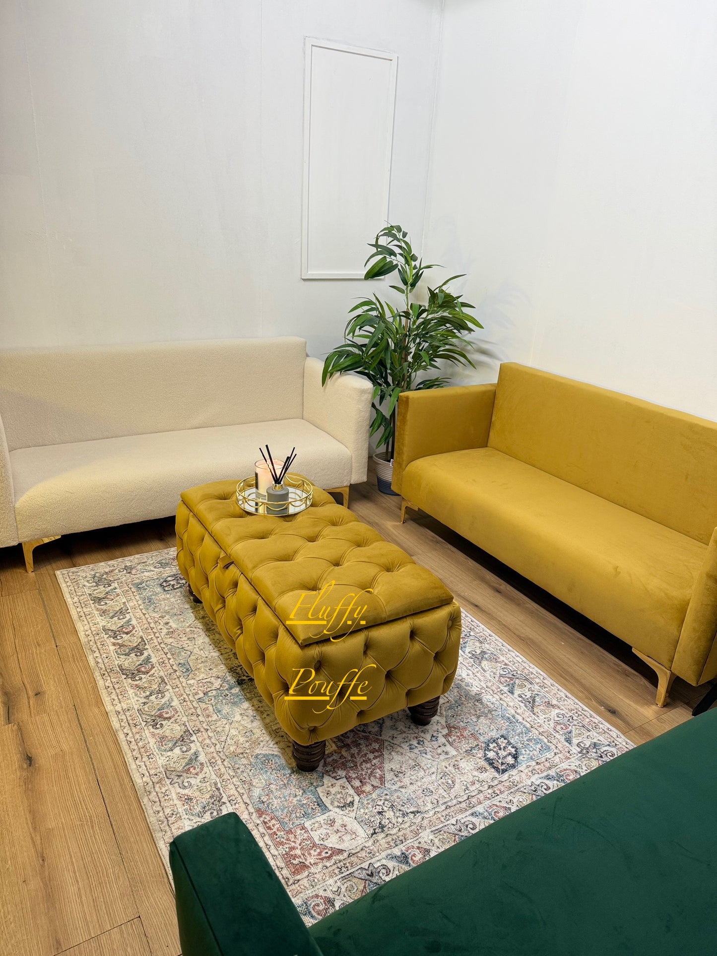 Sydney Handmade all over Upholstered Design Ottoman