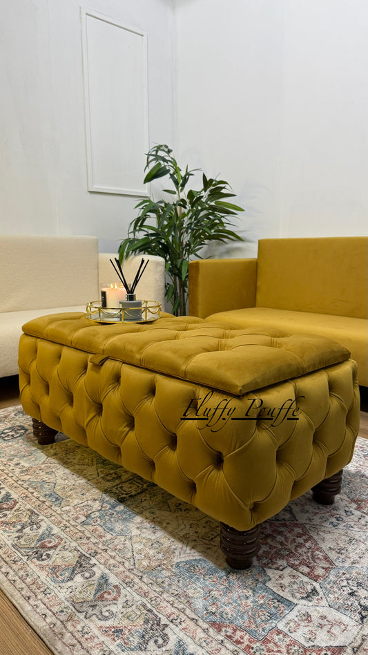 Sydney Handmade all over Upholstered Design Ottoman